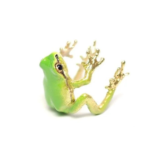 Latest - tree Frog Ring - Corner Cutie