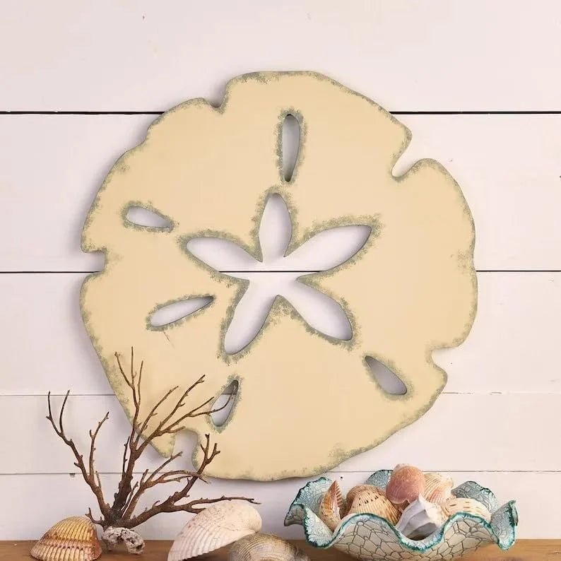 🌊Wooden Sand Dollar Nautical Decor - Corner Cutie